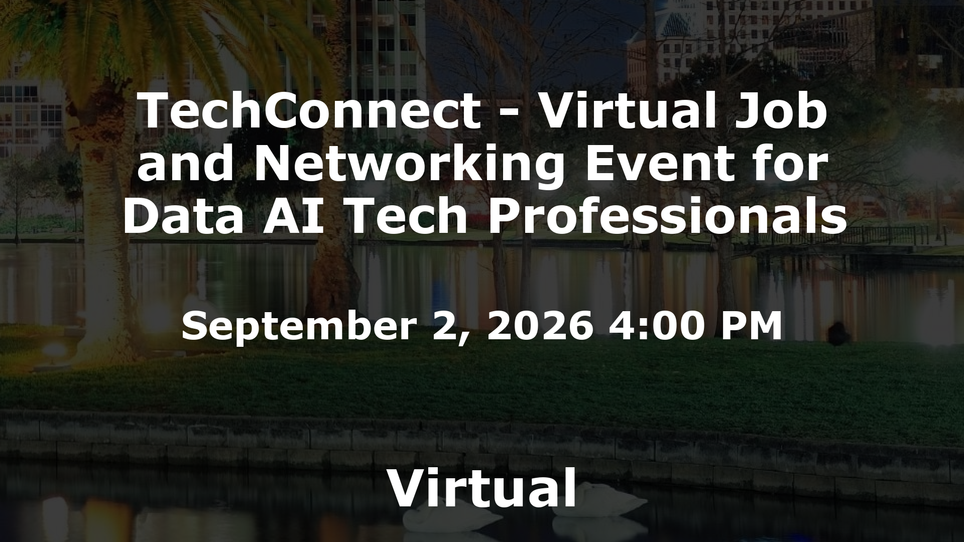 TechConnect - Virtual Job and Networking Event for Data AI Tech Professionals event image